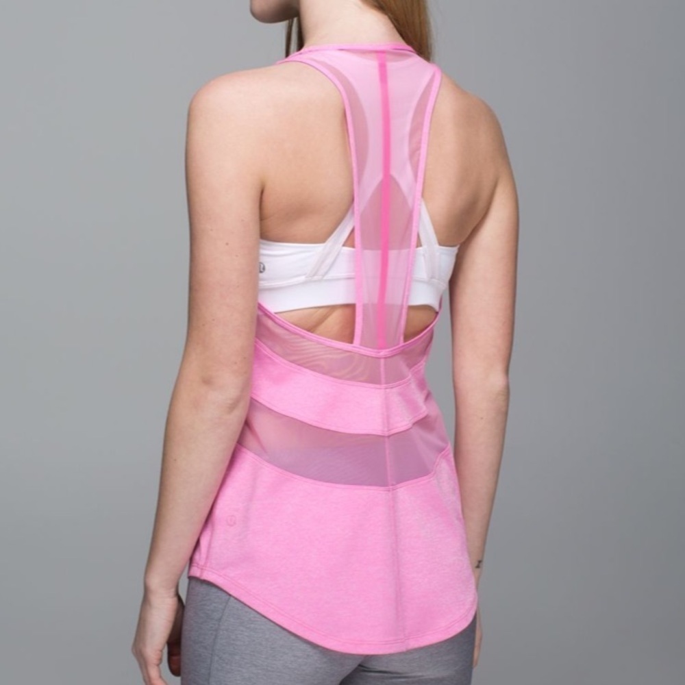 Lululemon If You're Lucky Tank Vintage Pink/Raspberry Glo Light Size 4 - Picture 6 of 7